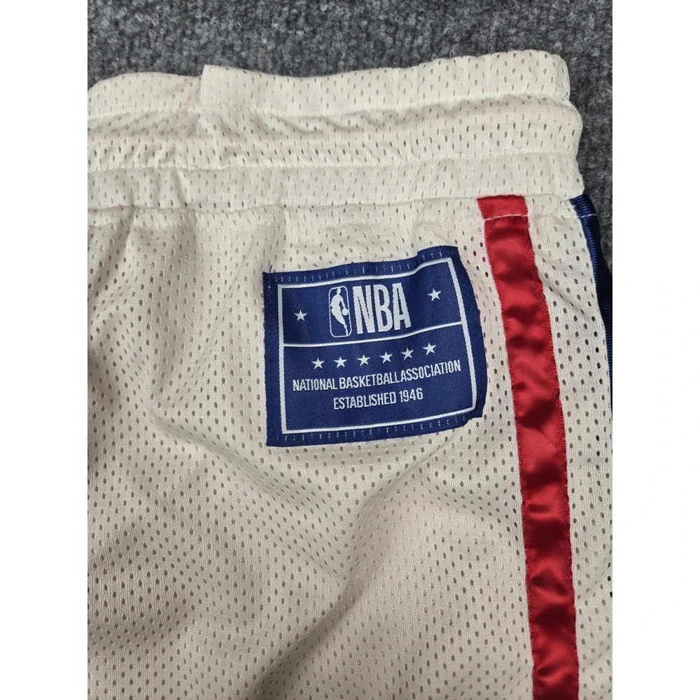 NBA Mens Basketball Shorts Red White Blue Mesh Athletic Size M NWT #1135